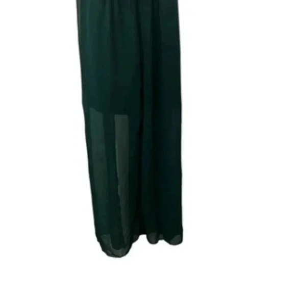 Sweet Storm Dress Green Hi Low Green Romper Sleeveless Junior Size Small - Picture 5 of 11